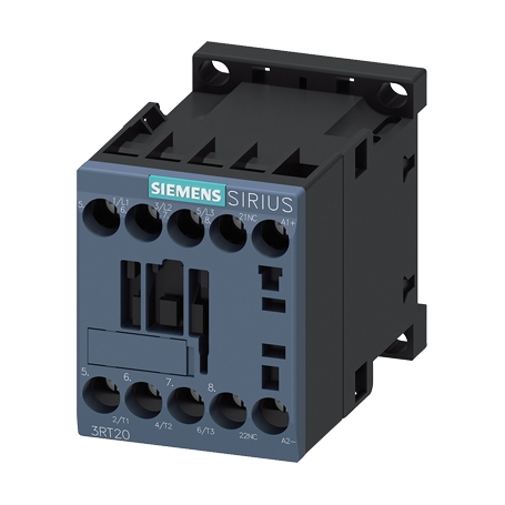 Siemens 3RT2015-1BB42 Schütz Baugröße S00, 7 A/3 kW/400V, 3-polig, DC 24V, 1Ö, Schraubanschluss