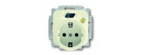 Inserción de toma FI-SCHUKOMAT SCHUKO®, con interruptor de protección de corriente de falla
